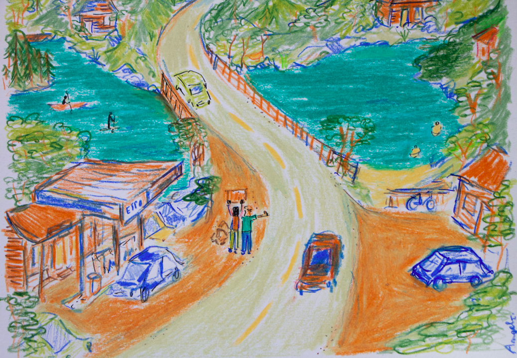 Angèle Chatellard : dessiner sa traversée du Canada en auto-stop