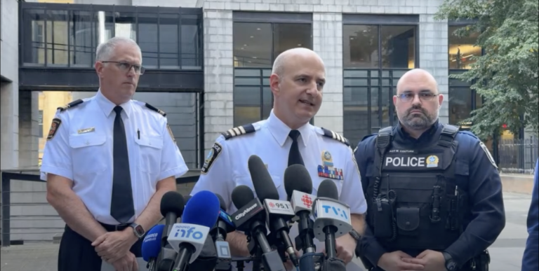 Point de presse du Service de Police de la Ville de Montréal après l'incendie du Vieux-Montréal (5 octobre 2024)